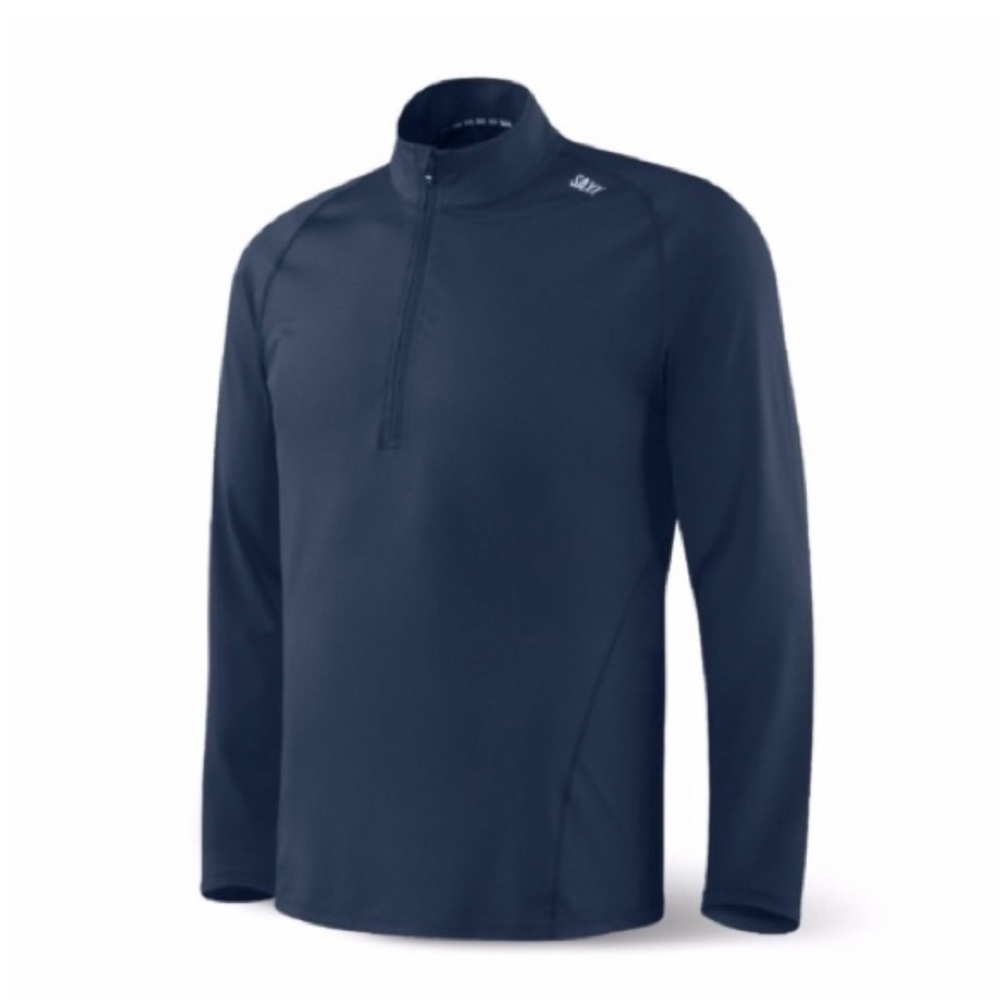 Saxx Thermo Flyte Long Sleeve Navy Blue Top Half Zip Size Small
